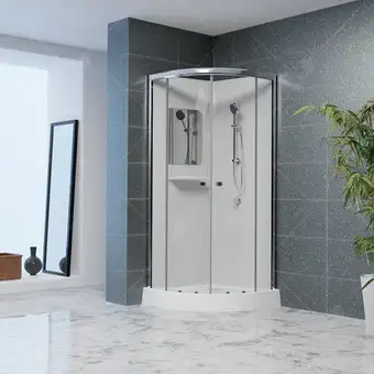 Душевая кабина RGW AN-208 381320800-12 100x100 (хром-матовый/прозрачное стекло) - изображение в каталоге