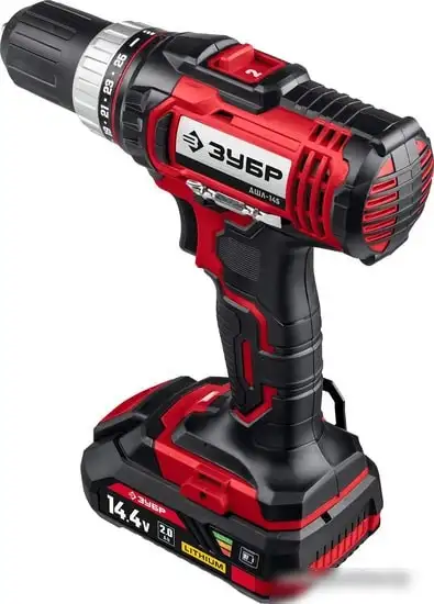 Дрель-шуруповерт Зубр Мастер ДШЛ-145-22 (с 2-мя АКБ, кейс) – фото товара