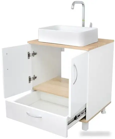 Doratiz Тумба под умывальник Doratiz Гавайи 60 9908.181 (белый/дуб сонома) – фото товара