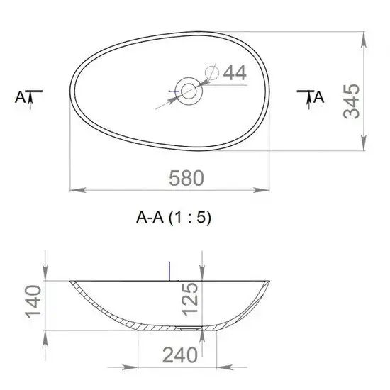 Умывальник Salini Callista 1101101G - фото товара