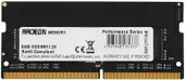 Оперативная память AMD Radeon R9 Gamer Series 8ГБ DDR4 SODIMM 3200 МГц R948G3206S2S-UO
