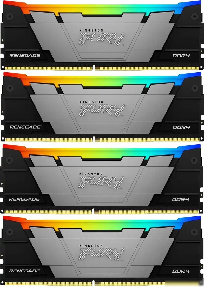 Оперативная память Kingston FURY Renegade RGB 4x32ГБ DDR4 3200 МГц KF432C16RB2AK4/128 – фото товара
