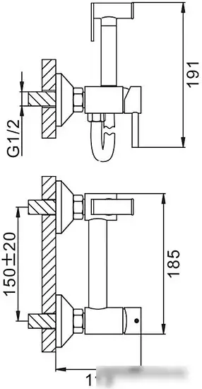 Гигиенический душ FRAP F7503-4 - фото товара