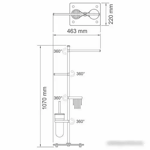 Держатель для туалетной бумаги Wasserkraft K-1248 – фото товара
