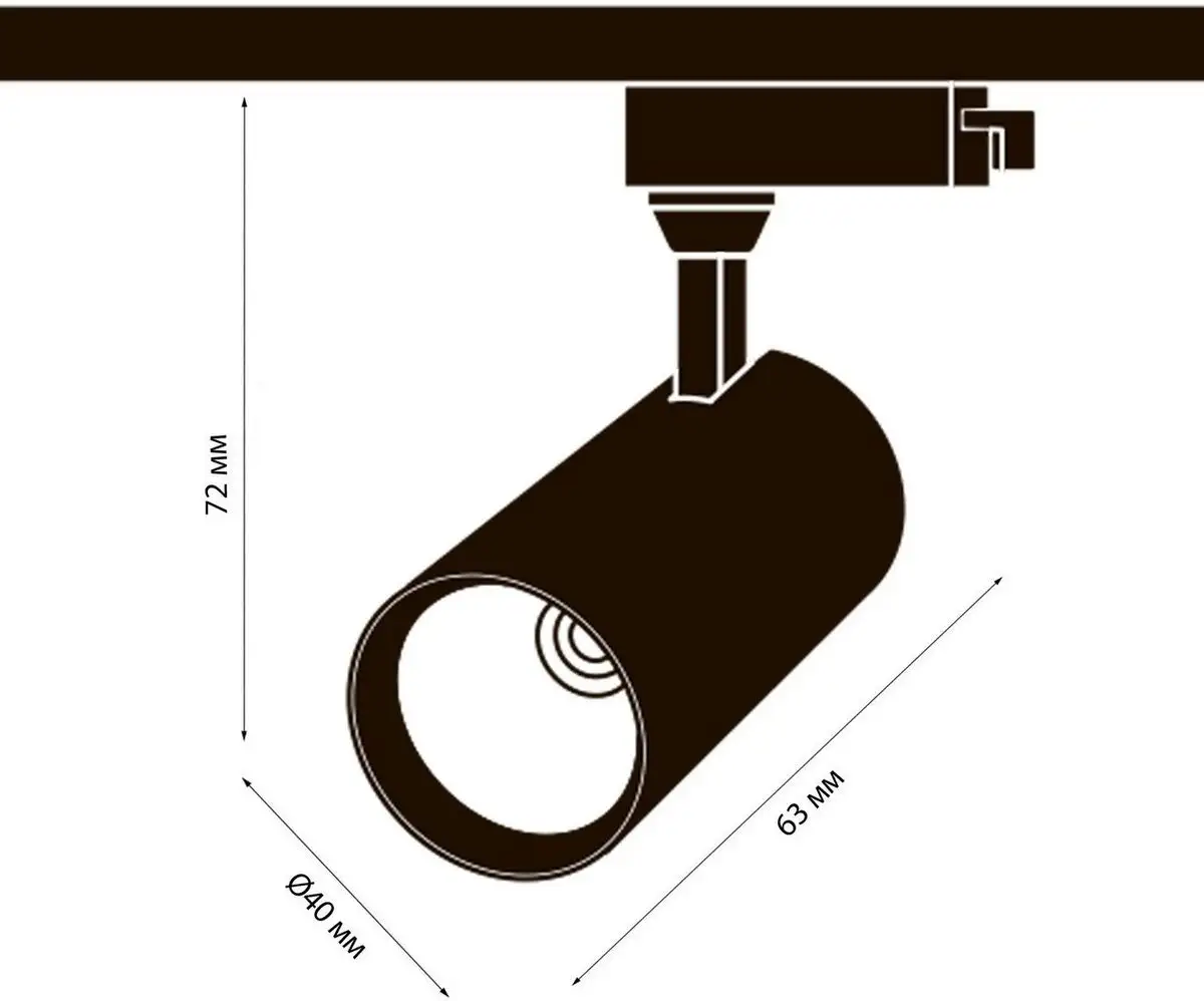 Трековый светильник Volpe ULB-Q276 8W/4000К Black UL-00005934 – фото товара
