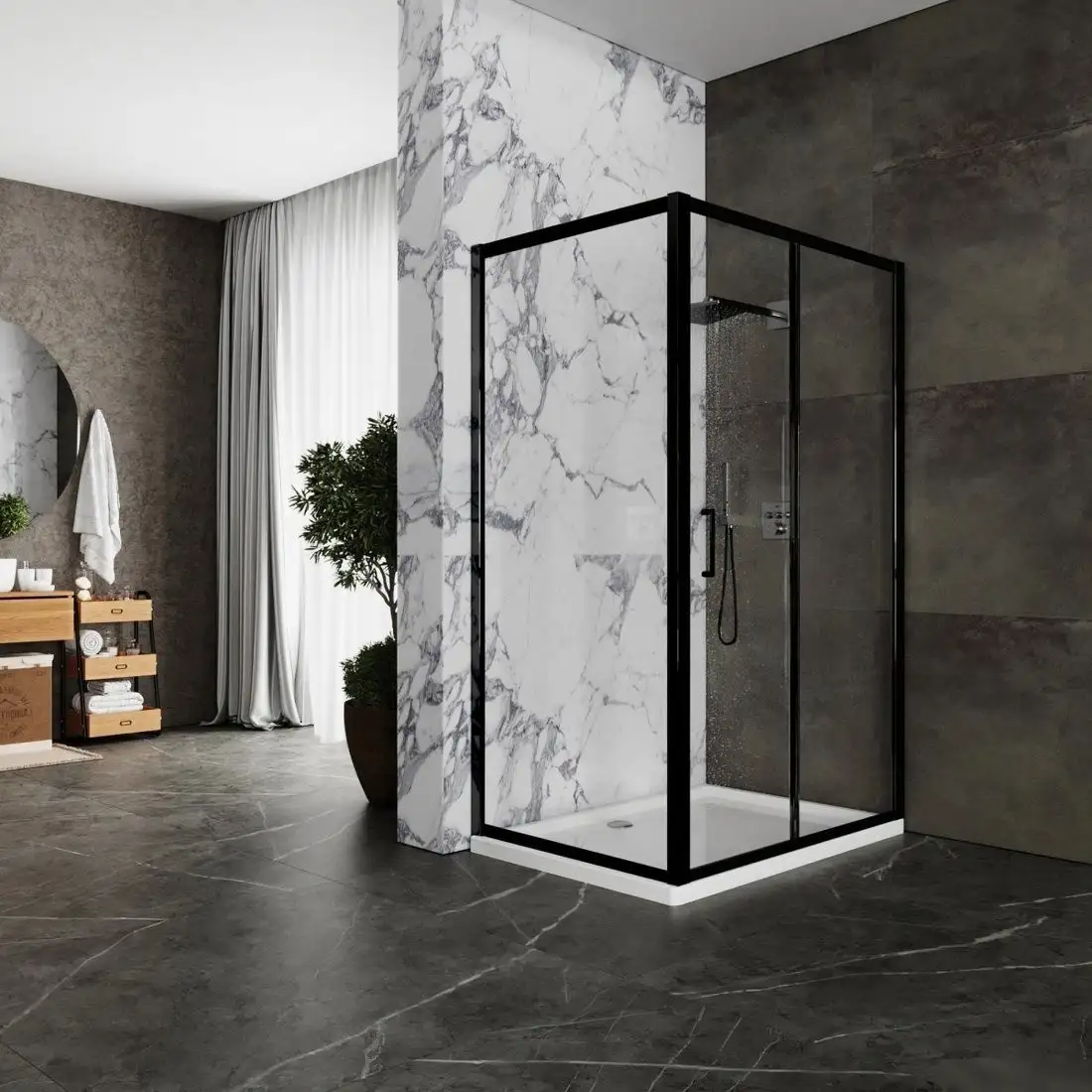 Душевой уголок Roxen Caspia 55060-120B - фото товара