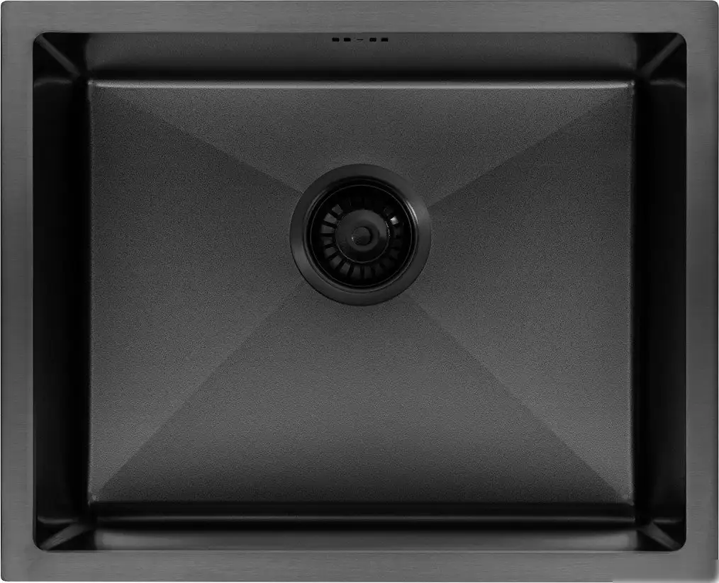 Кухонная мойка ARFEKA ECO AR 550*450 BLACK PVD NANO DECOR VOLCANIC ROCK - фото товара