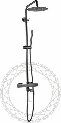 Душевая система Filarete FL2050 с термостатом (графит)