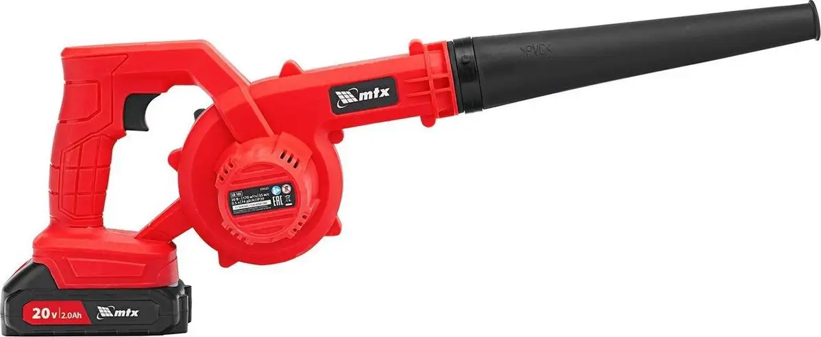 Ручная воздуходувка MTX LB-185 (с 2-мя АКБ) – фото товара