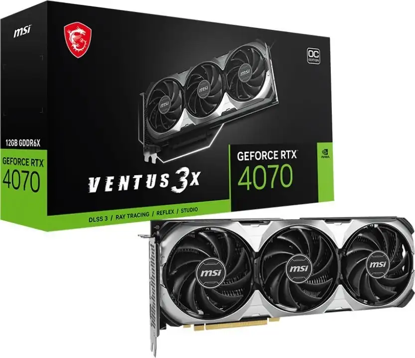 Видеокарта MSI GeForce RTX 4070 Ventus 3X E 12G OC – фото товара