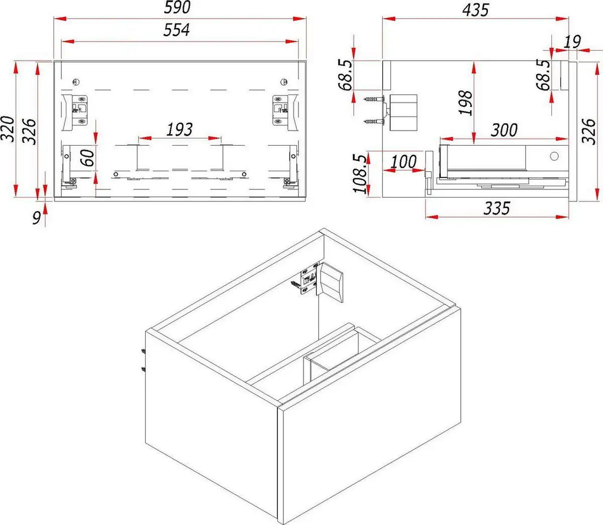 ЗОВ Тумба под умывальник Кито 60 K60LW0MFWPM (флавио белый) – фото товара