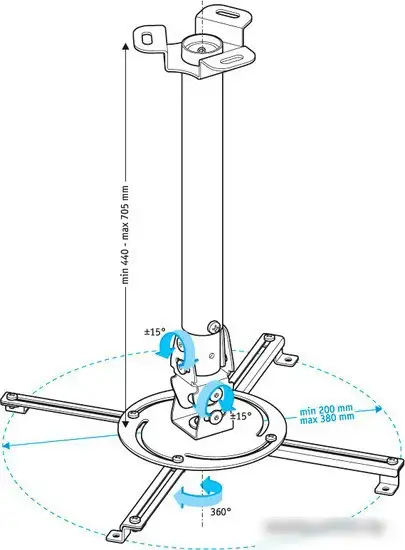 Кронштейн Holder PR-104 (белый) – фото товара