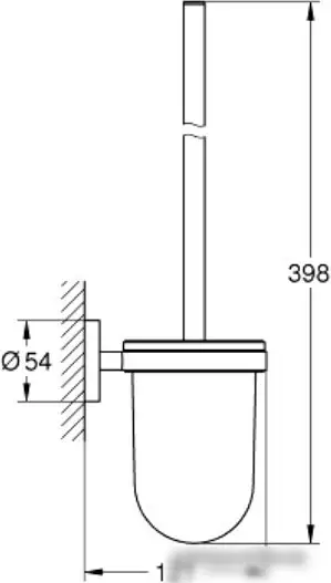 Ершик для унитаза Grohe Essentials 40374001 (хром) – фото товара