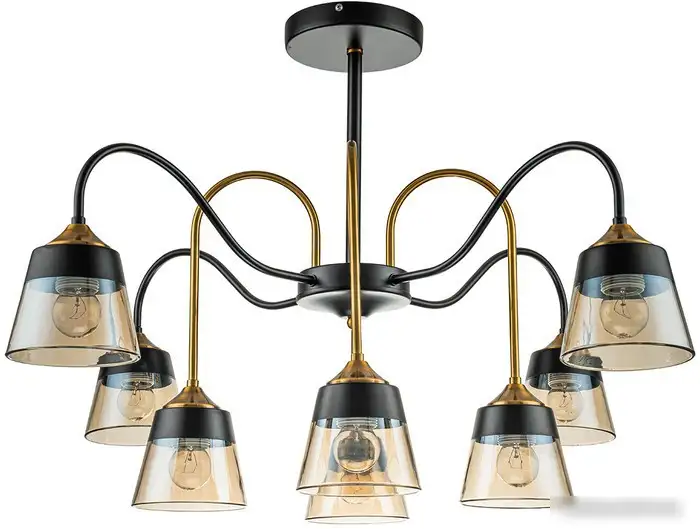 Подвесная люстра Escada 1147/8P (Black/Brass) – фото товара