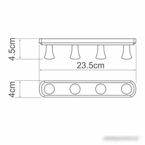 Планка с крючками Wasserkraft K-1074 – фото товара