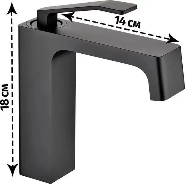 Смеситель Grocenberg GB2090 (черный матовый) - фото товара