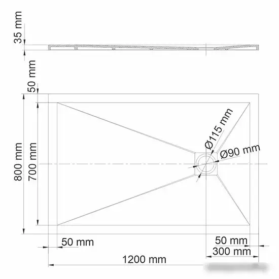 Душевой поддон Wasserkraft Dill 61T06 - фото товара