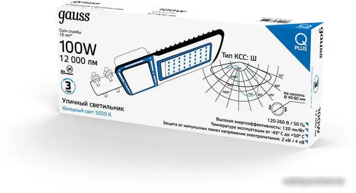 Уличный прожектор Gauss Qplus 629535300