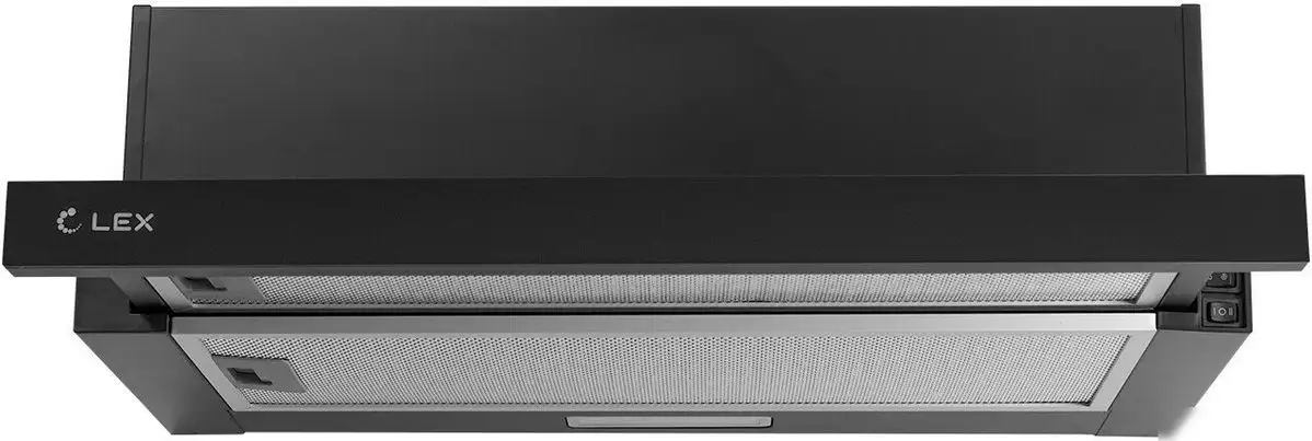 Кухонная вытяжка LEX Hubble 2M 600 Black - фото товара
