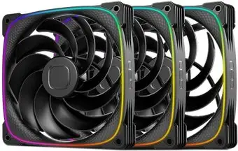 Комплект вентиляторов для корпуса Geometric Future Squama 2503R-14 Triple Pack (черный) – изображение в каталоге