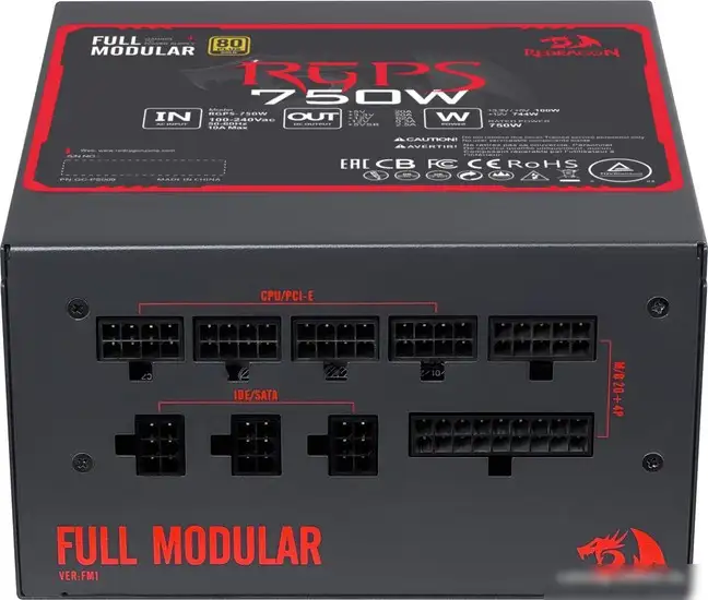 Блок питания Redragon RGPS-750W – фото товара