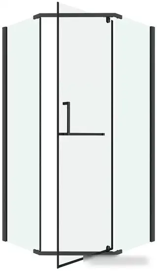 Душевой уголок Grossman Pragma 100x100x195 302.K33.03.1010.42.00 (графит сатин/прозрачное стекло) - фото товара