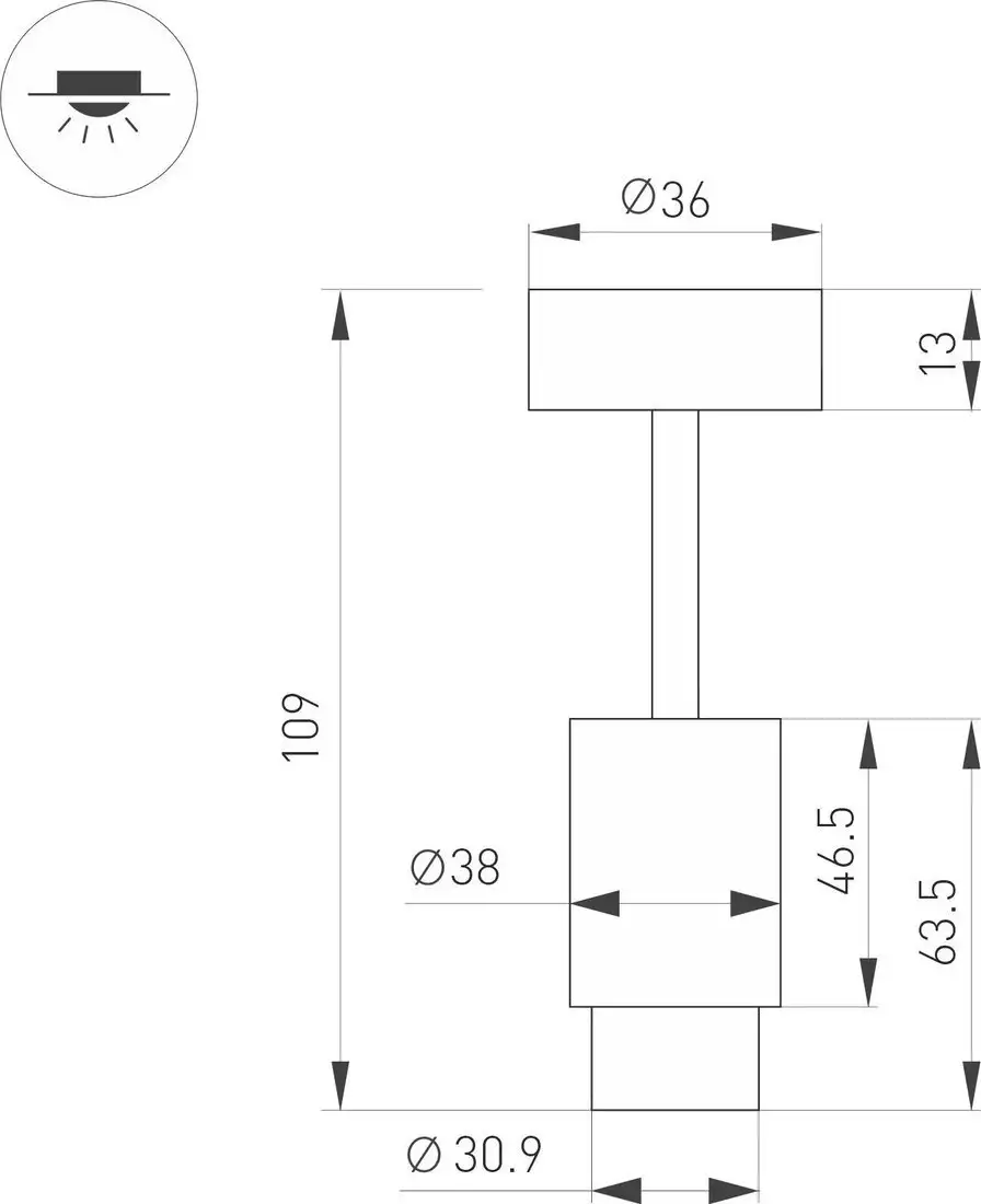 Точечный светильник Arlight ART-NEMO-SURFACE-ZOOM-R38-5W Day4000 BK 10-55deg 049773 – фото товара