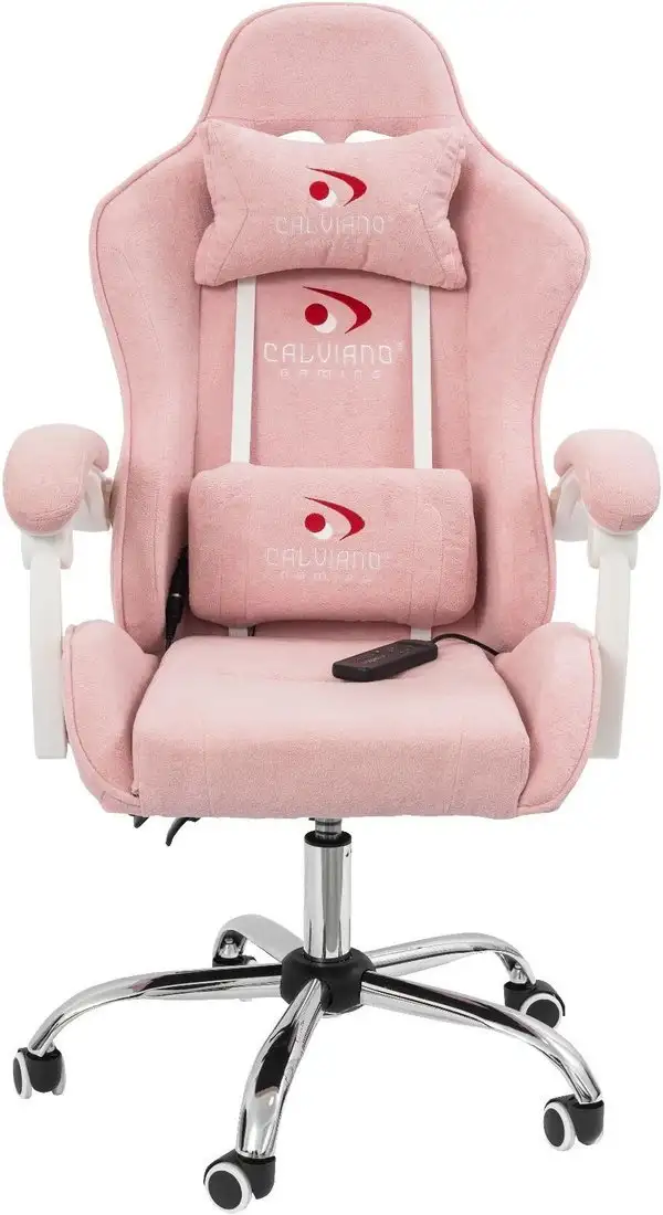 Игровое (геймерское) кресло Calviano Nero (pink plush) – фото товара
