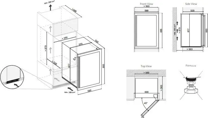 Винный шкаф Dunavox DAB-42.117DSS — фото товара