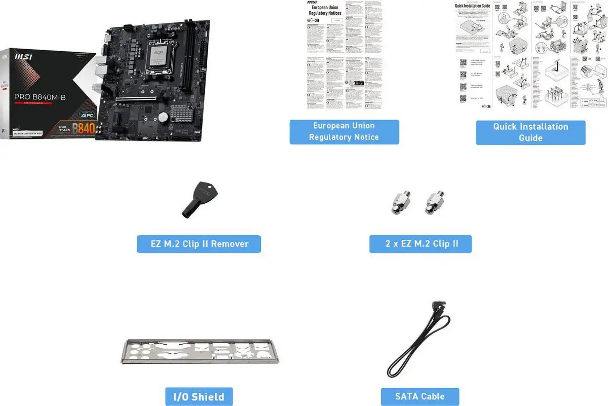 Материнская плата MSI Pro B840M-B – фото товара