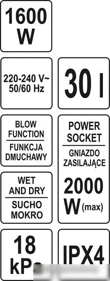 Пылесос Yato YT-85715 - фото товара