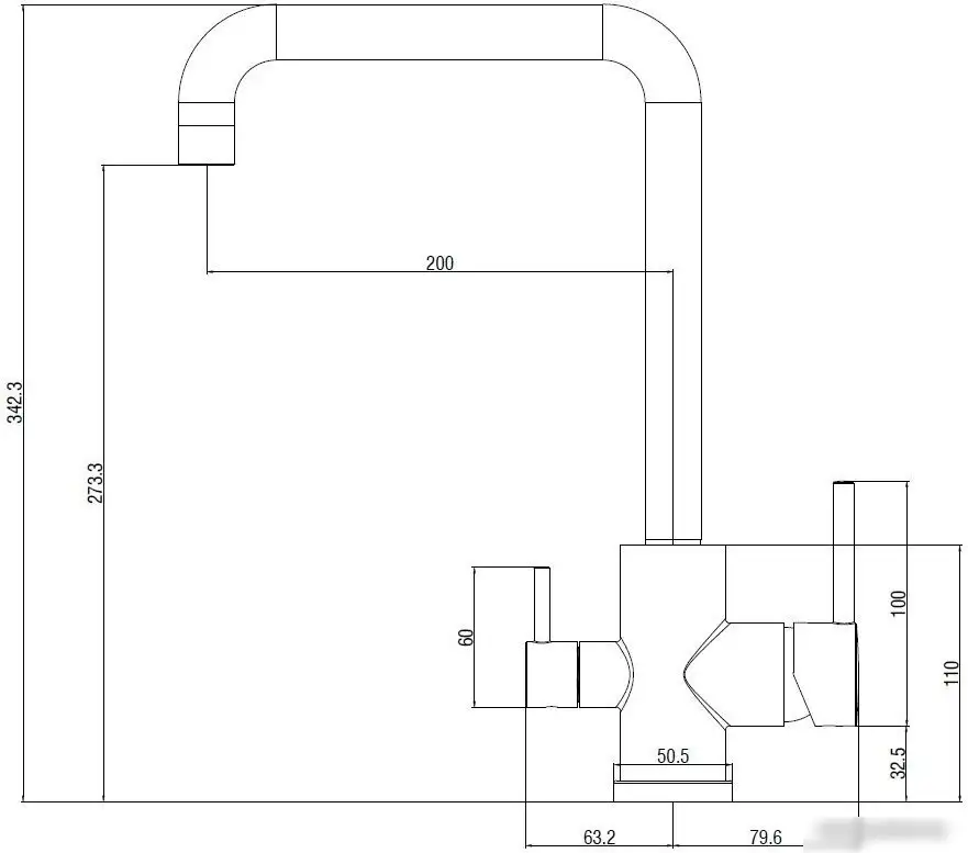 Смеситель Esko FW519Black - фото товара