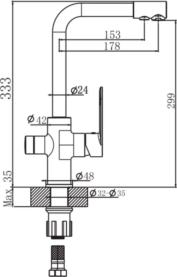 Смеситель Lauter Sleek 21CK7691C - фото товара