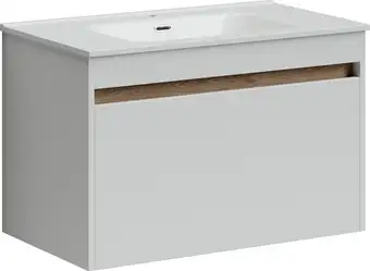 Sancos Тумба под умывальник Smart SM80W (белый глянец) – изображение в каталоге