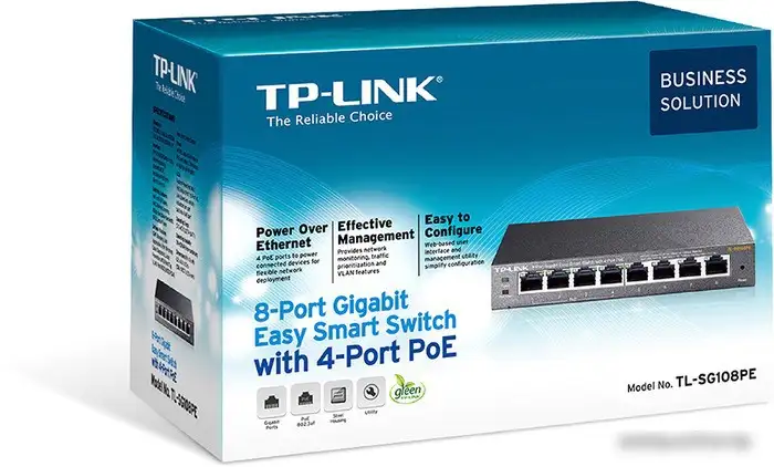 Коммутатор TP-Link TL-SG108PE – фото товара
