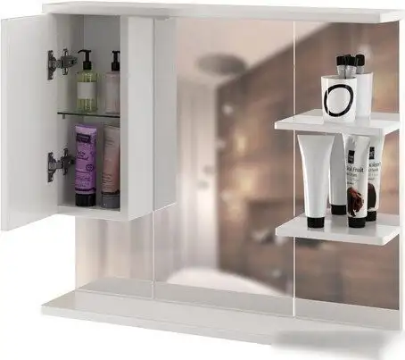 Mixline Шкаф с зеркалом Этьен 80 L 540870 (с подсветкой) – фото товара