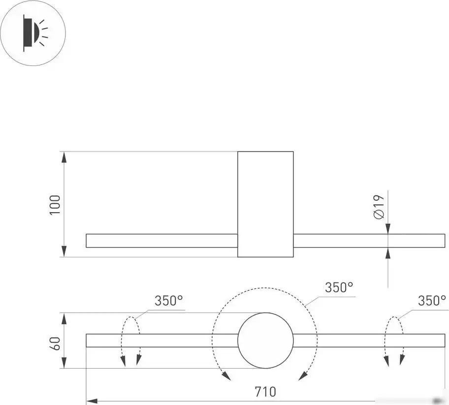 Бра Arlight SP-Picaso-M-Turn-L700-12W Day4000 037346(1) – фото товара