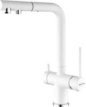 Смеситель Paulmark Serpentine SE213222-431 (белый матовый) - изображение в каталоге