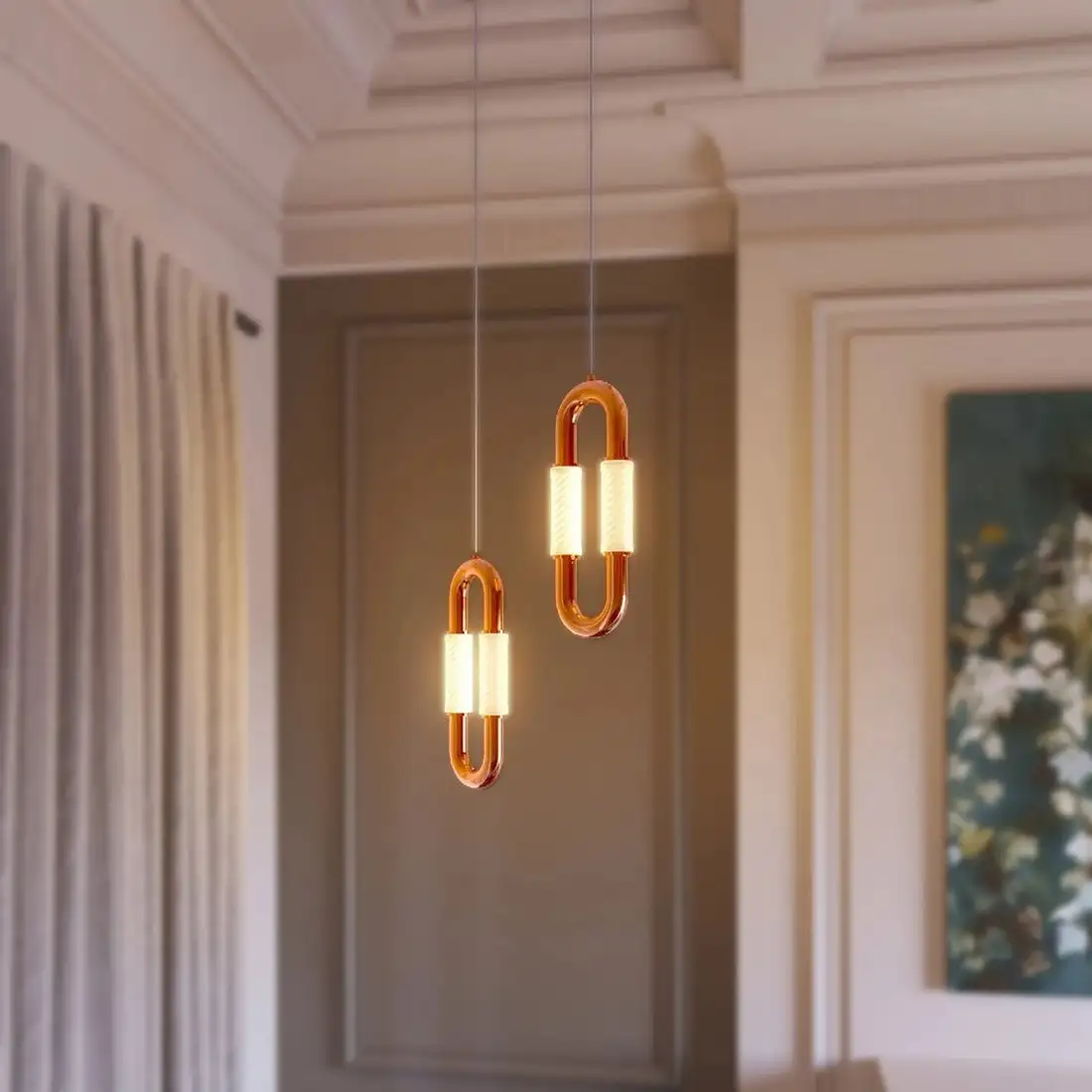 Подвесная люстра Arlight SP-AMPIRIUS-HANG-H331-L120-3W MIX BRASS 360deg 053460 – фото товара