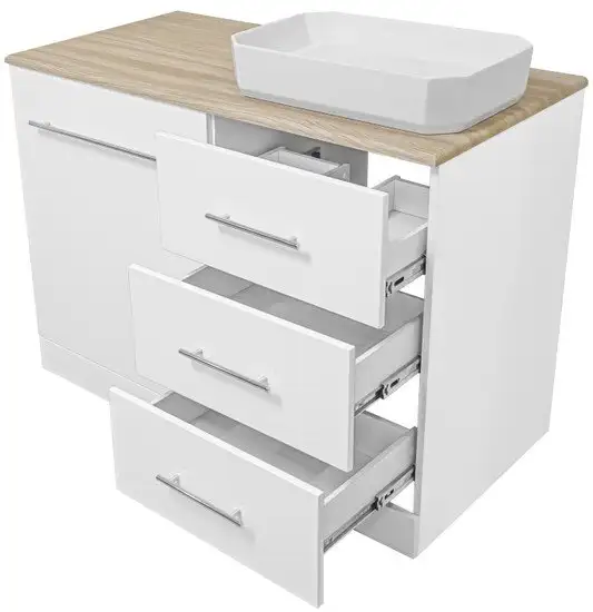 Misty Респект -120 Тумба с 3 ящ. под стиральную машину правая - Э-Рес01120-13ЯП – фото товара