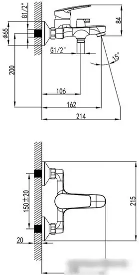 Смеситель Milardo Horizont HORSB02M02 - фото товара
