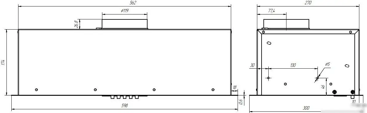 Кухонная вытяжка Elikor Cube Basic 60П-500-КЗД 692342 (белый) - фото товара