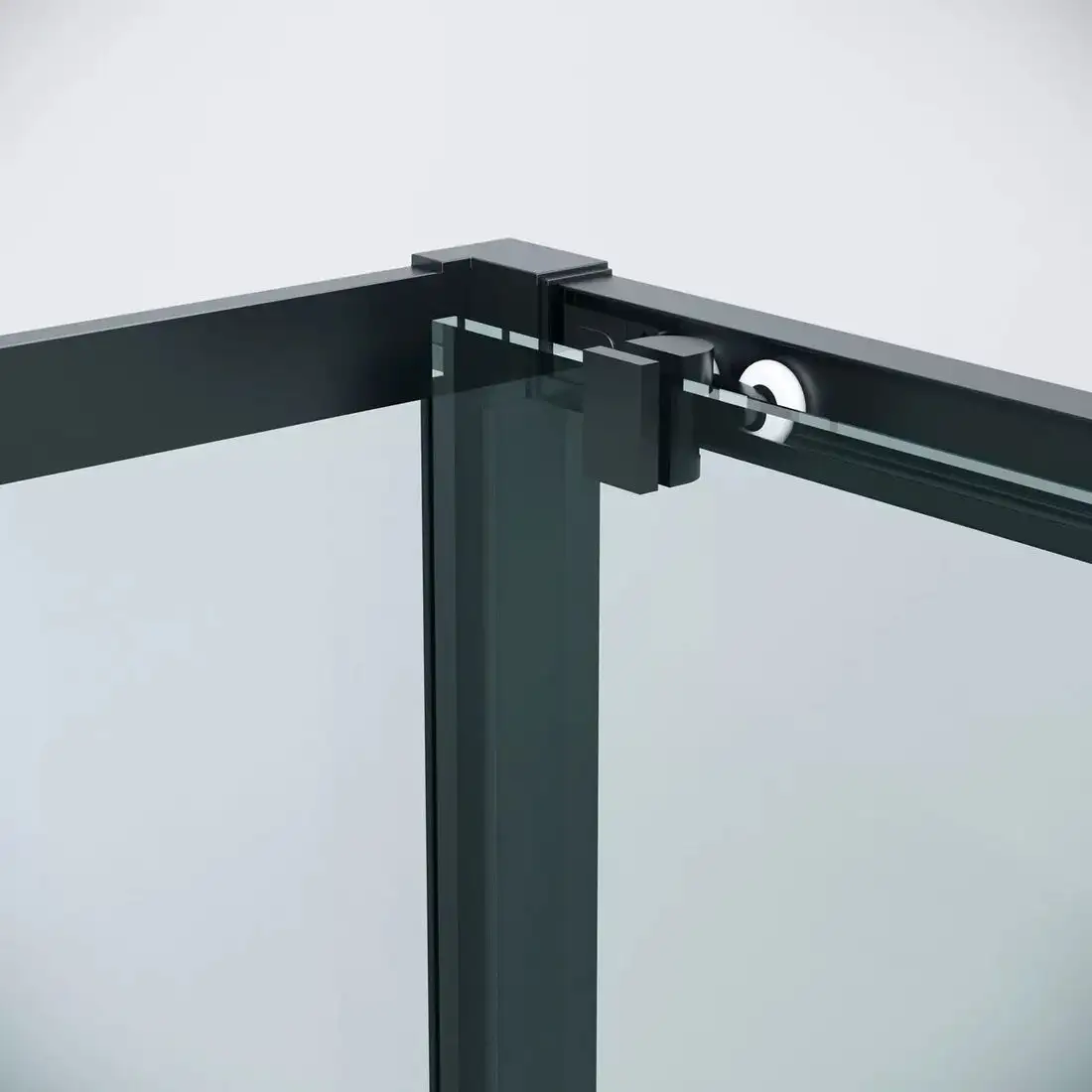 Душевая стенка Grossman Cosmo 100х195 200.K33.02.100.21.00 (черный матовый/стекло прозрачное) - фото товара