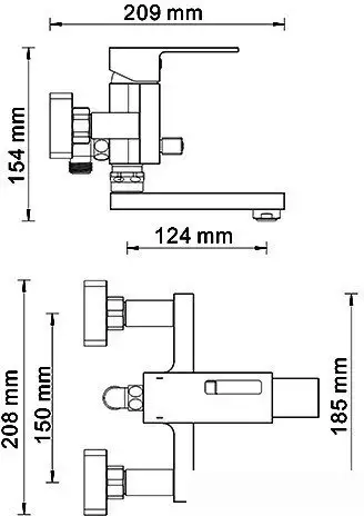 Смеситель Wasserkraft Alme 1501 - фото товара