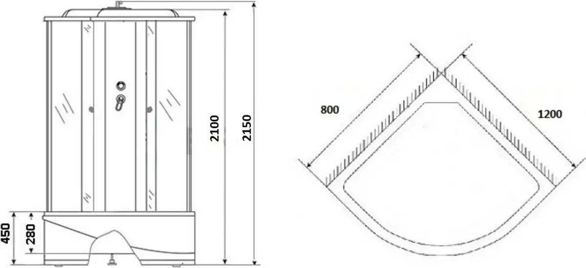 Душевая кабина Grossberg TM 712 L - фото товара