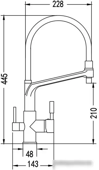 Смеситель Rose R658E - фото товара