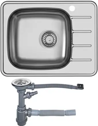 Кухонная мойка Ukinox Гранд GRM600.480-GT6K 2L (с сифоном S701) - изображение в каталоге