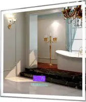 Пекам Зеркало Greta 90x80 greta-90x80MP (с подсветкой, с многофункциональной панелью, подогрев)