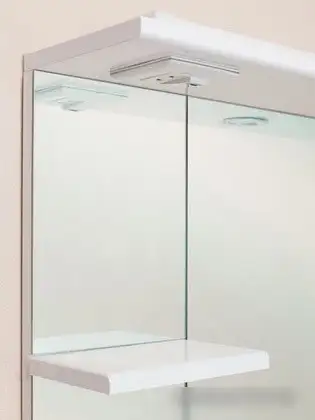 Onika Шкаф с зеркалом Эльбрус 100.02 правый (белый) [210004] – фото товара