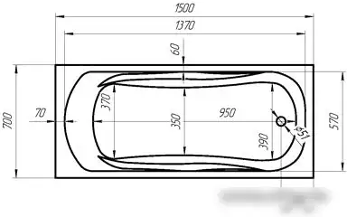 Ванна 1Марка Classic 150x70 - фото товара